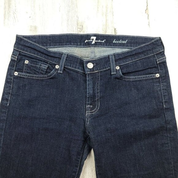 7 for all Mankind Women’s Jeans Bootcut Blue Dark Size 30 (32x31)EUC - Picture 5 of 11
